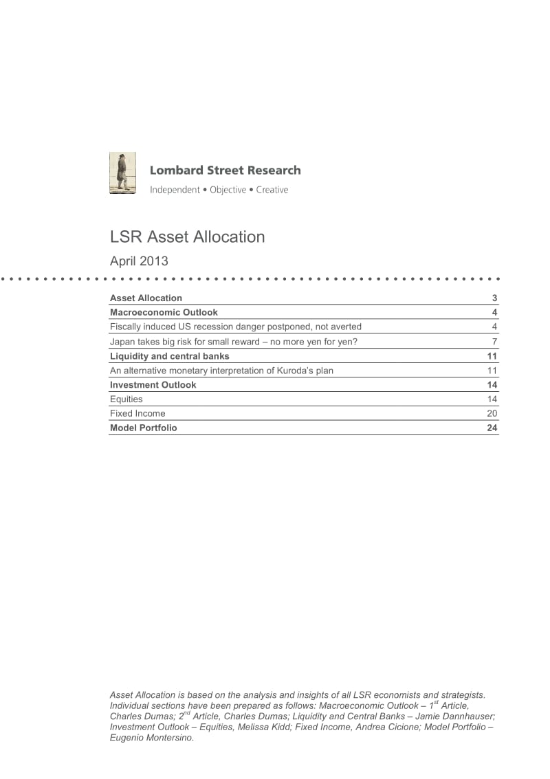 LSR全球资产配置：_美国短暂衰退将至_日本QE加大中国通缩、货币战风险-2013-04-15.pdf_第2页