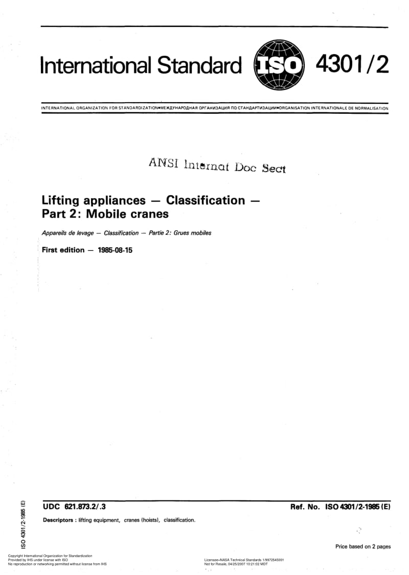 ISO-4301-2-1985.pdf_第1页