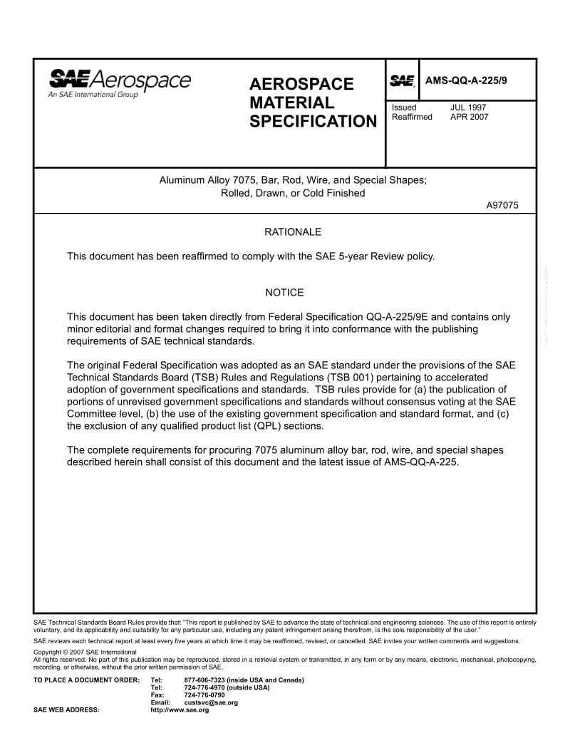 SAE-AMS-QQ-A-225-9-1997-R2007.pdf_第1页