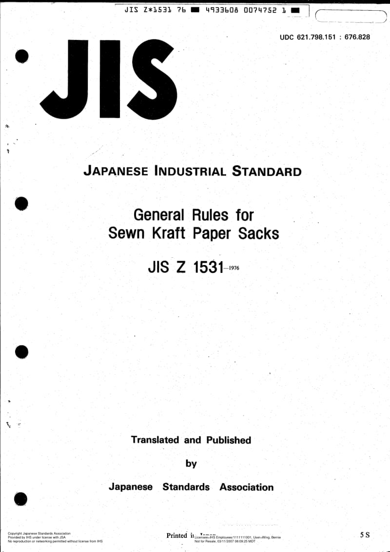 JIS-Z-1531-1976-R1985-ENG.pdf_第1页