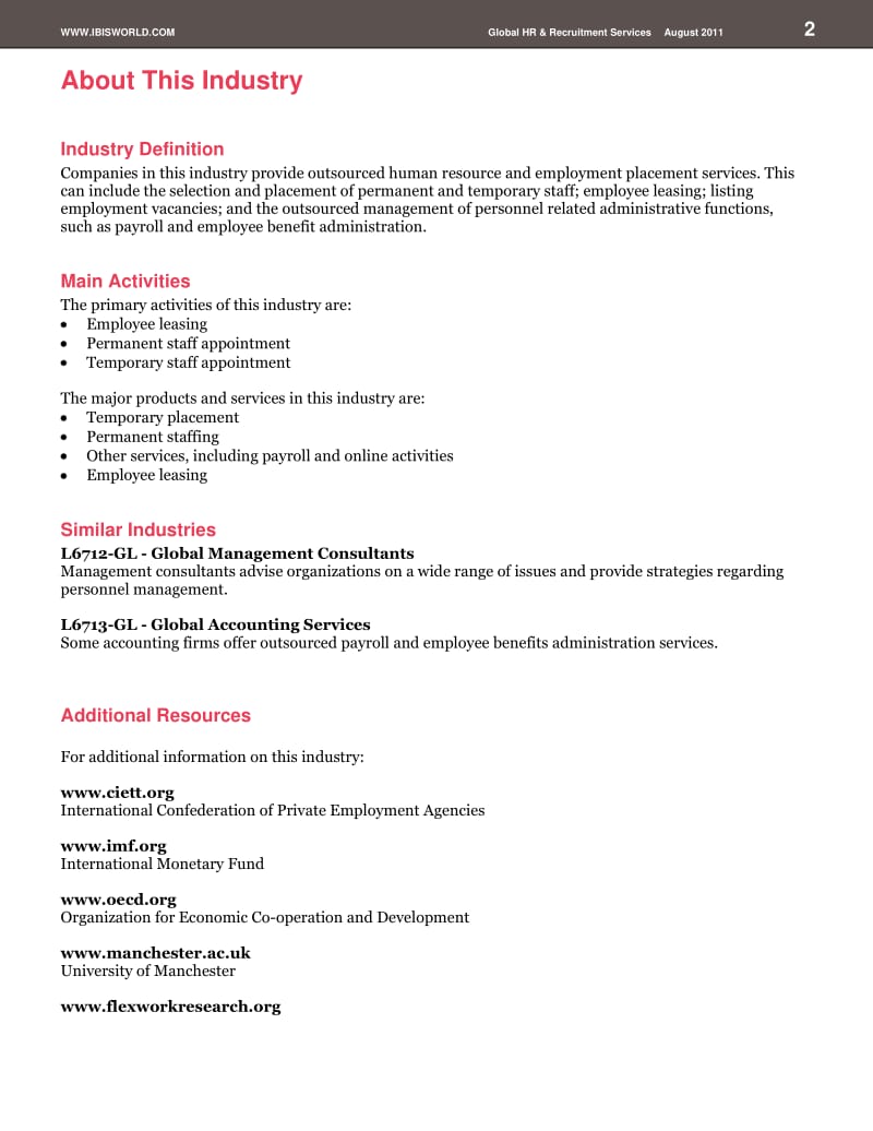 Industry Report - Global HR and Recruitment Services.pdf_第2页