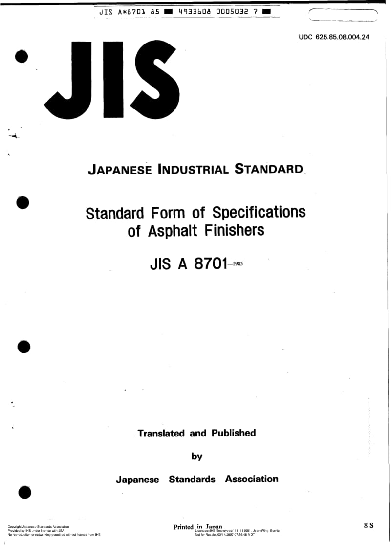 JIS-A-8701-1985-ENG.pdf_第1页