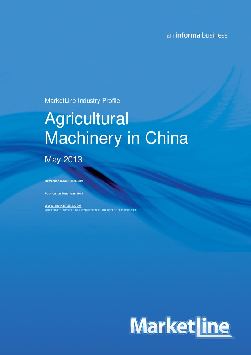 Industry Report - Agricultural Machinery in China.pdf_第1页