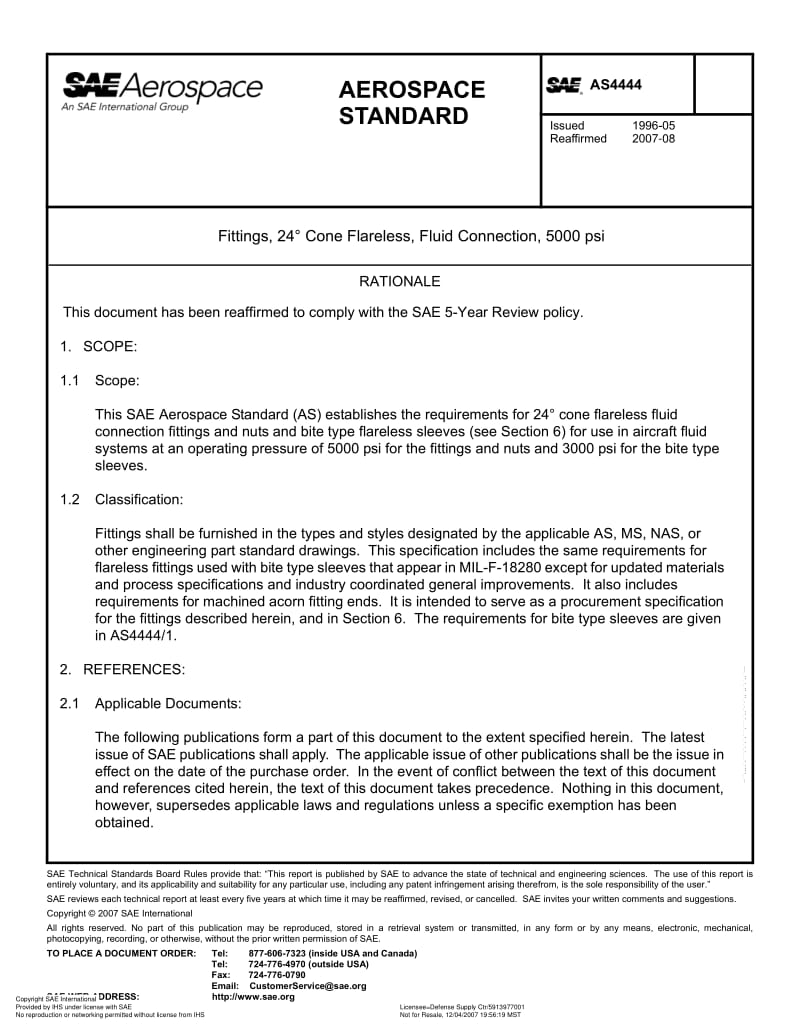 SAE-AS-4444-1996-R2007.pdf_第1页