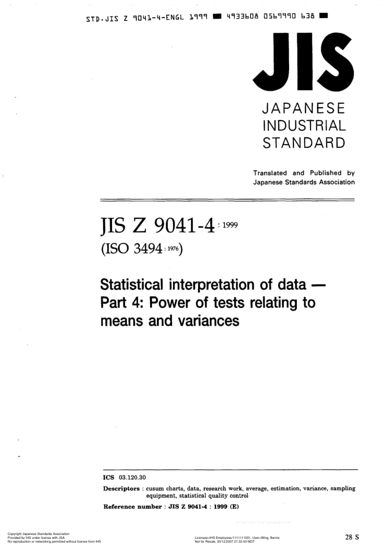 JIS-Z-9041-4-1999-R2005-ENG.pdf_第1页