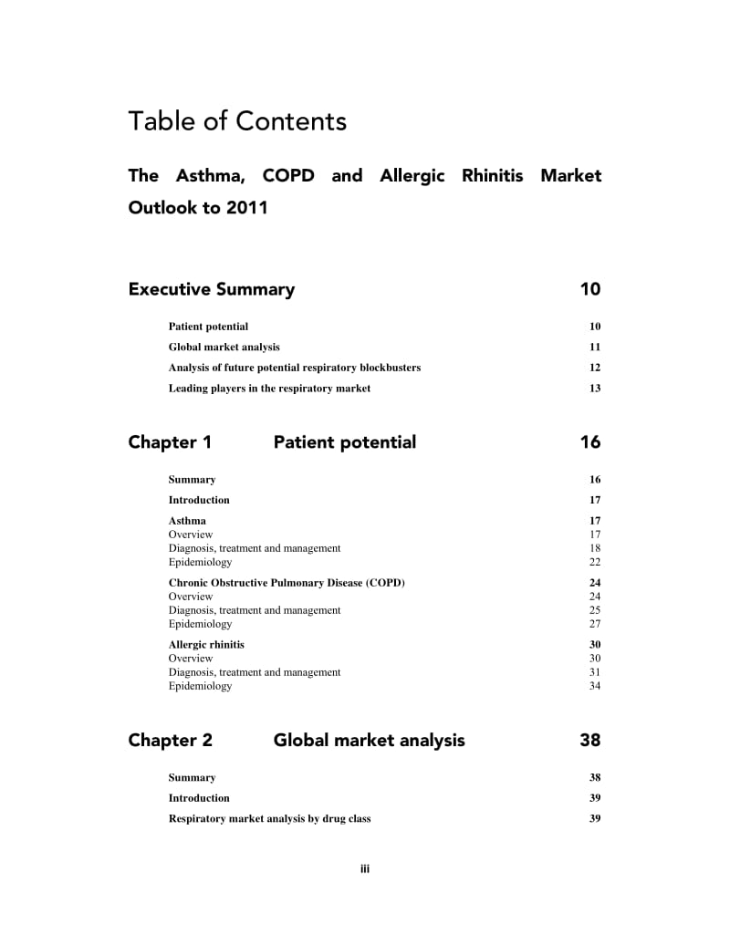 The Asthma COPD Allergic Rhinitis Market Outlook to 2011.pdf_第3页