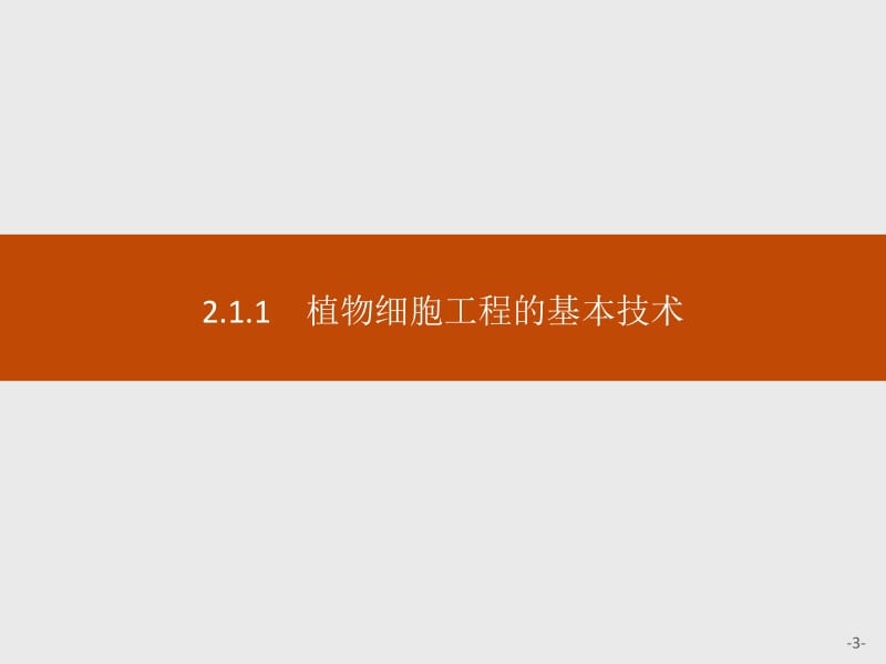 2019-2020学年人教版生物选修三同步课件：2.1.1　植物细胞工程的基本技术.pdf_第3页