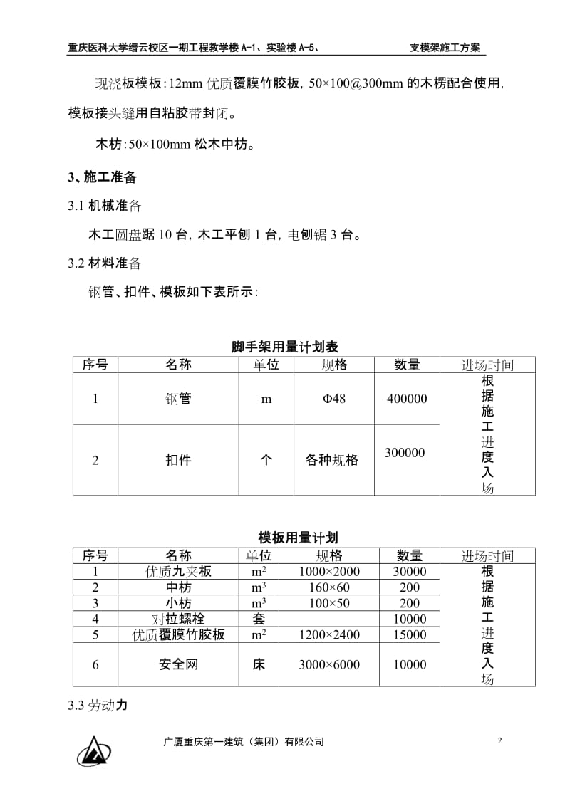 学校教学楼、实验楼支模架施工方案.doc_第2页