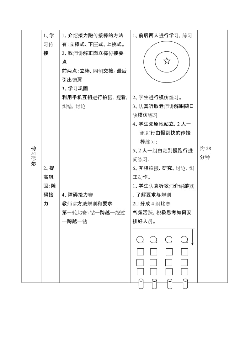 小学体育《接力跑》教学设计.doc_第3页