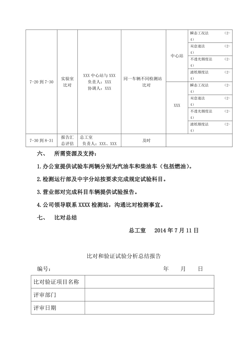 实验室试运行阶段能力比对计划及要求.doc_第3页