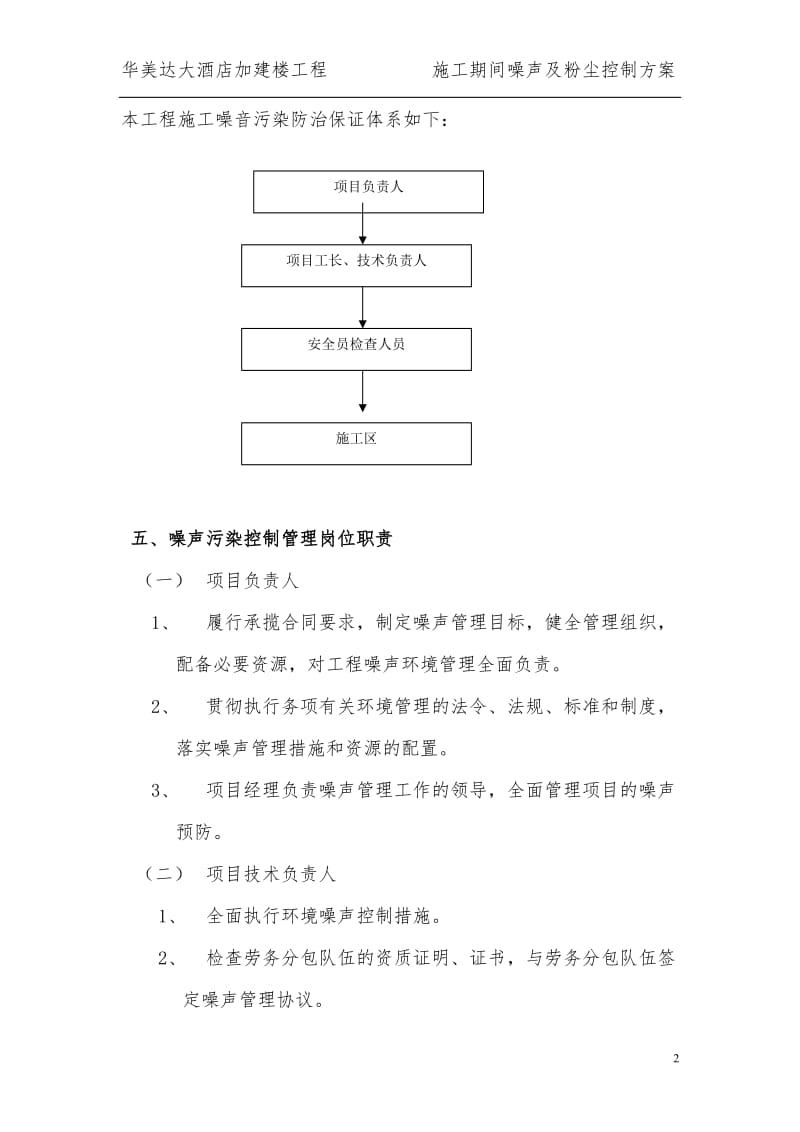 大酒店加建楼工程 施工期间噪声及粉尘控制方案.doc_第2页