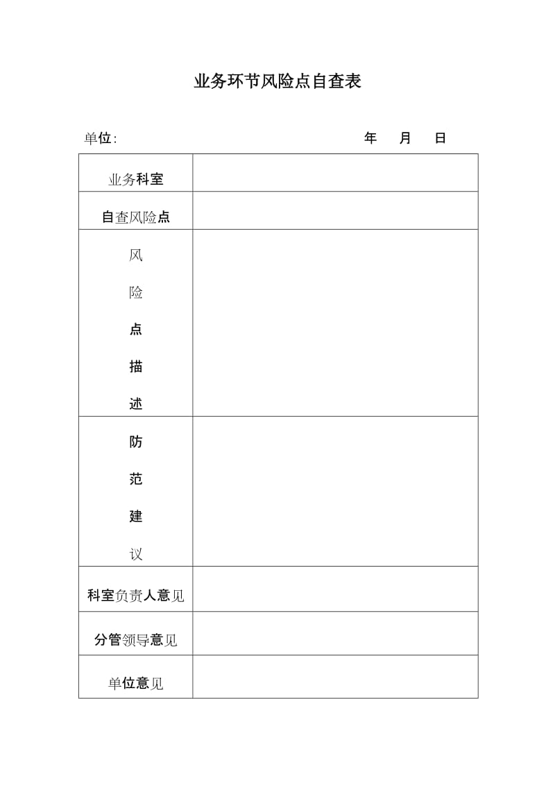 业务环节风险点自查表.doc_第1页