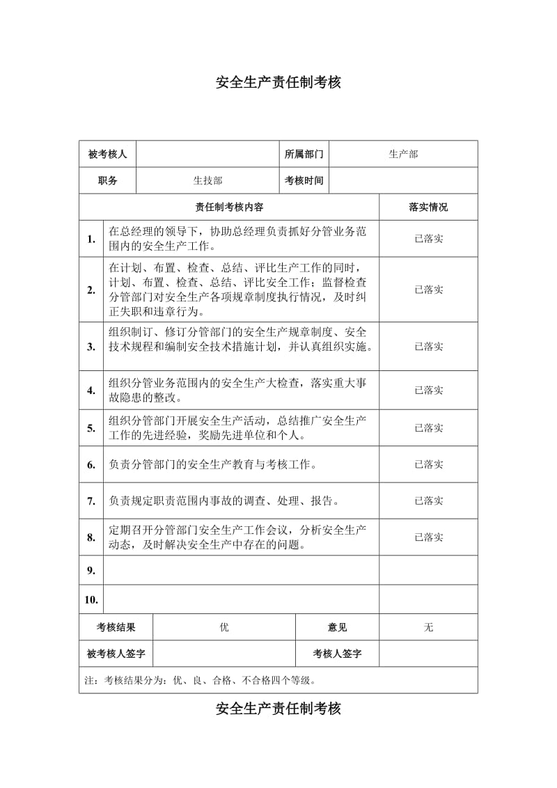 安全责任制考核样表.doc_第1页