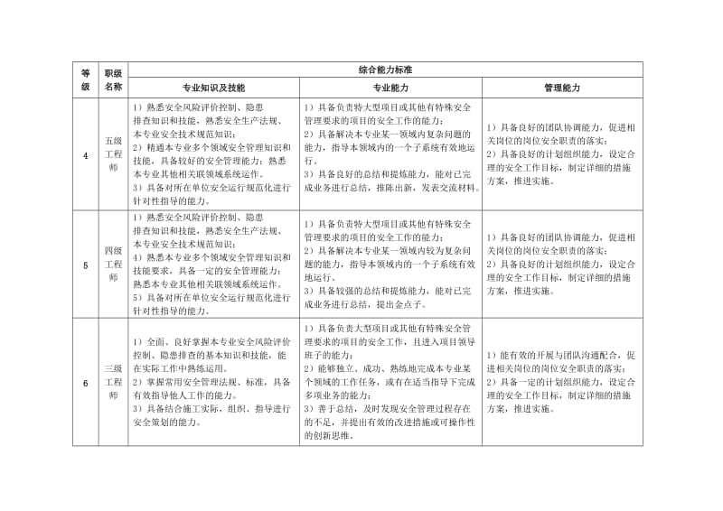 安全专业职级综合能力标准表.doc_第2页