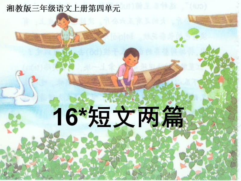 湘教版小学三年级16短文两篇ppt课件.ppt_第1页