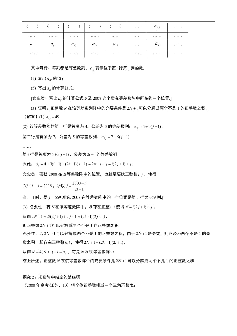 专题6.6：数列中的数阵（数表）问题的研究与拓展.doc_第2页