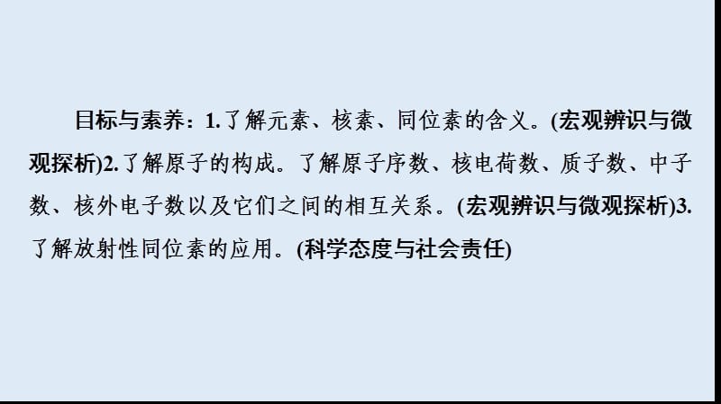 2019-2020学年高中化学新同步人教版必修2课件：第1章 第1节 课时3 核素 同位素 .ppt_第2页