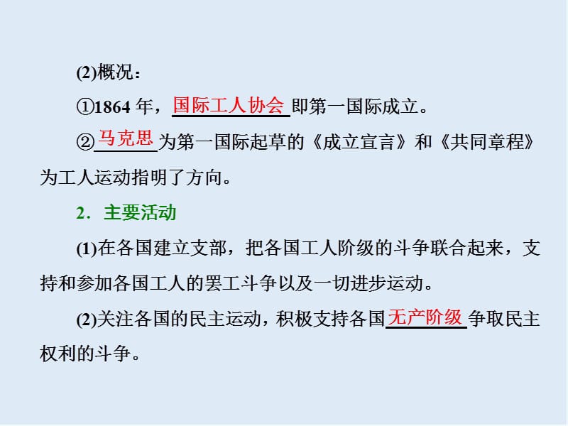 2019-2020学年高中人教版历史选修2课件：第7单元 第2课　欧洲无产阶级争取民主的斗争 .ppt_第3页