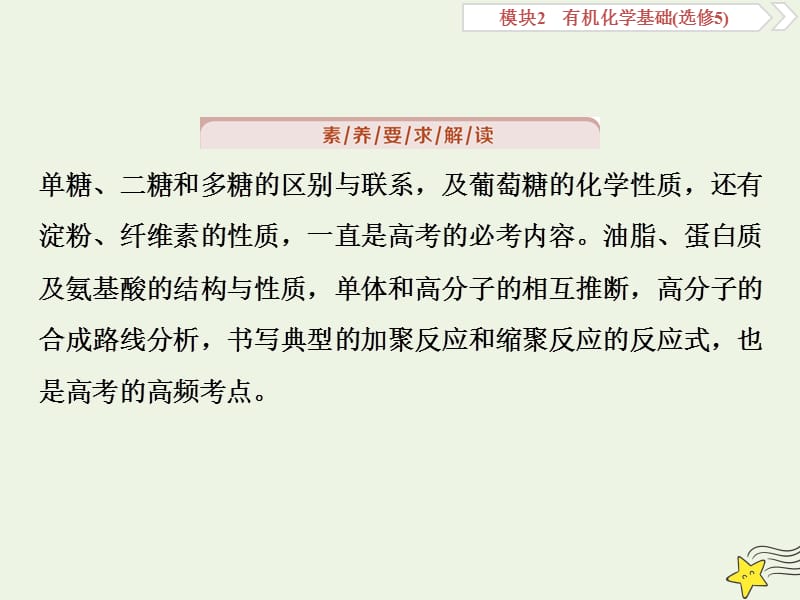 （京津鲁琼版）2020版高考化学一轮复习课件：第39讲生命中的基础有机物合成高分子化合物课件.ppt_第3页