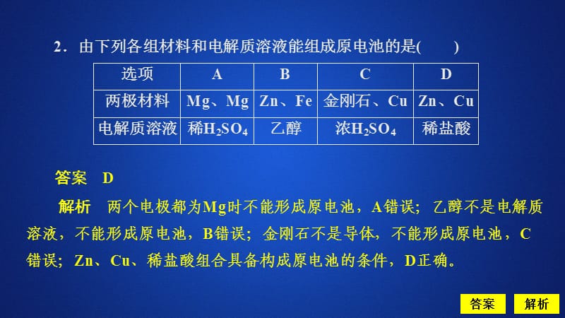 2020化学新教材同步导学鲁科第二册课件：第2章 化学键 化学反应规律 第2节 第2课时 课时作业 .ppt_第2页