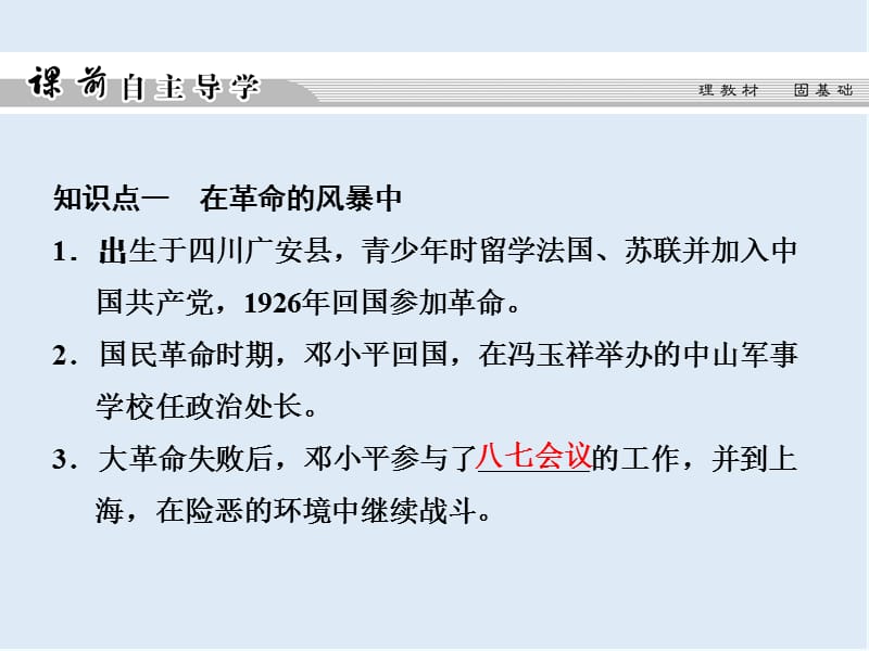 2019-2020学年高中历史人民版选修四课件：专题五 无产阶级革命家5-7 .ppt_第3页