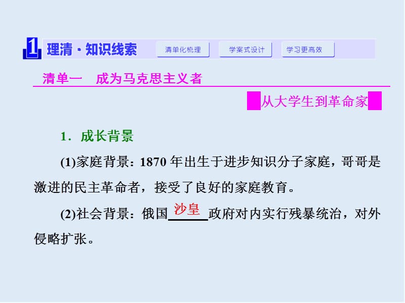 2019-2020学年高中历史岳麓版选修四课件：第四单元 第14课 苏联社会主义国家的奠基人列宁 .ppt_第2页