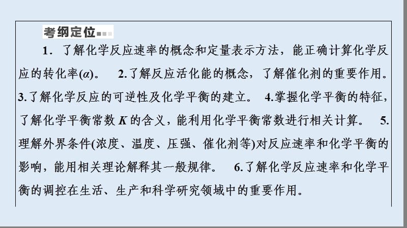 2020版化学二轮人教版课件：第1部分 专题6 化学反应速率和化学平衡 .ppt_第2页