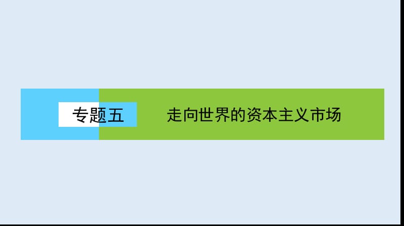 2019-2020学年高中历史同步导学人民版必修二课件：专题五 走向世界的资本主义市场5.4 .ppt_第1页