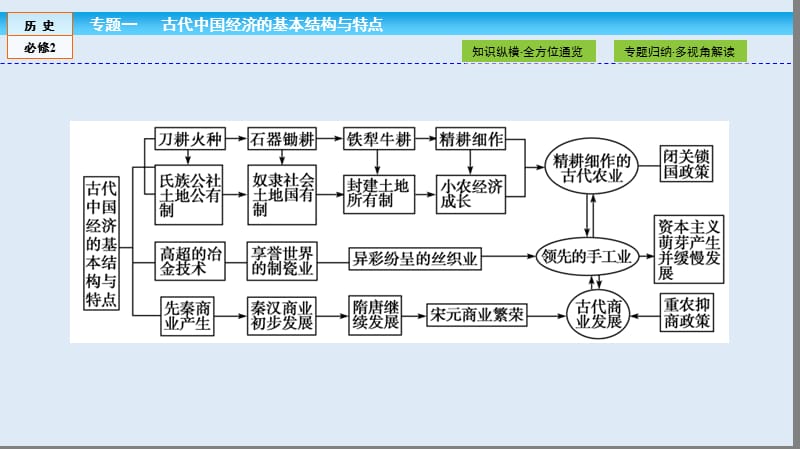 2019-2020学年高中历史同步导学人民版必修二课件：专题一 古代中国经济的基本结构与特点1 专题高效整合 .ppt_第3页