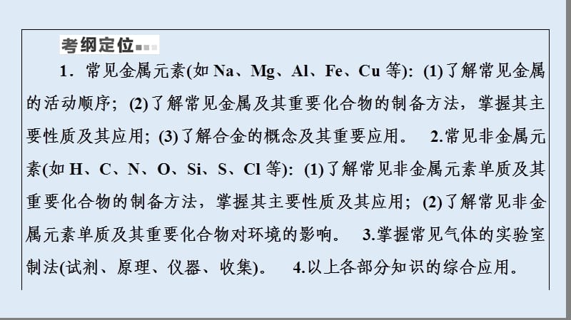 2020版化学二轮人教版课件：第1部分 专题8 元素及其化合物 .ppt_第2页