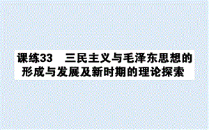 2019版高考历史一轮复习精选课练刷题辑（PPT版）全国通用（含最新2020年模拟题）：课练 33.ppt