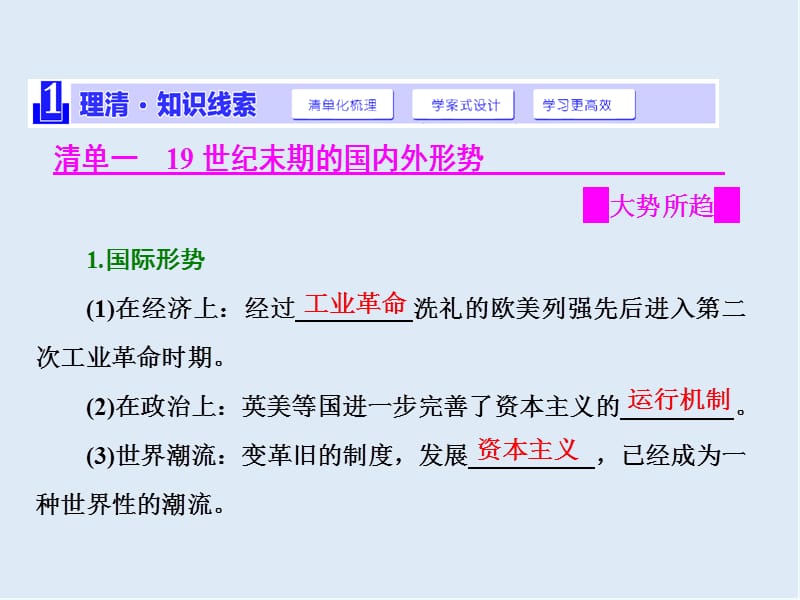 2019-2020学年高中历史人民版选修1课件：专题九 一 、酝酿中的变革 .ppt_第2页