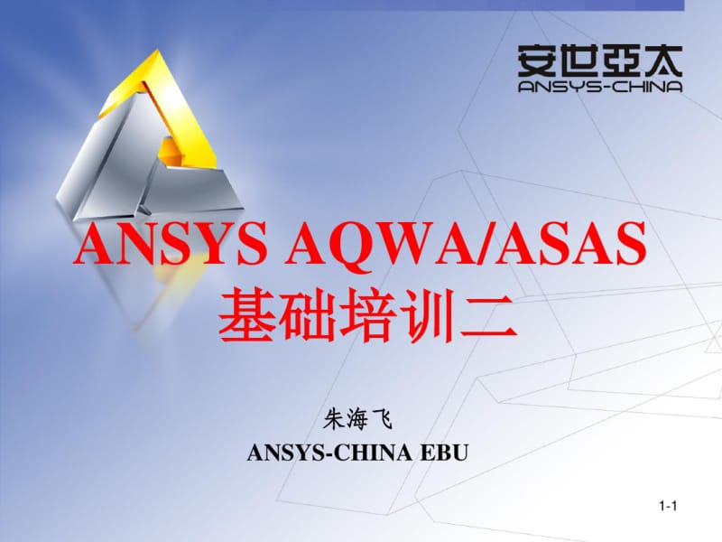 ANSYSAQWA培训2解读.pdf_第1页