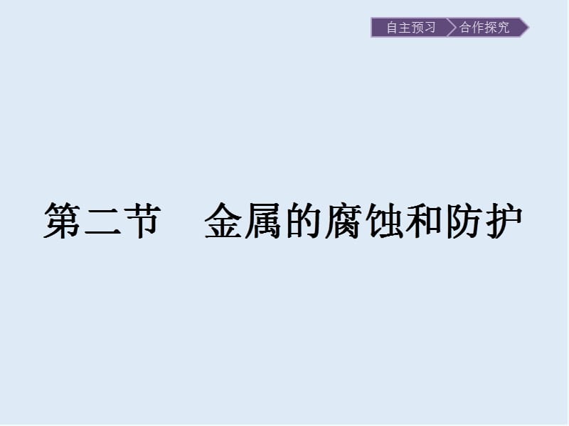 2019-2020学年化学高中人教版选修1课件：第三章　第二节　第一课时　金属的腐蚀 .pptx_第1页