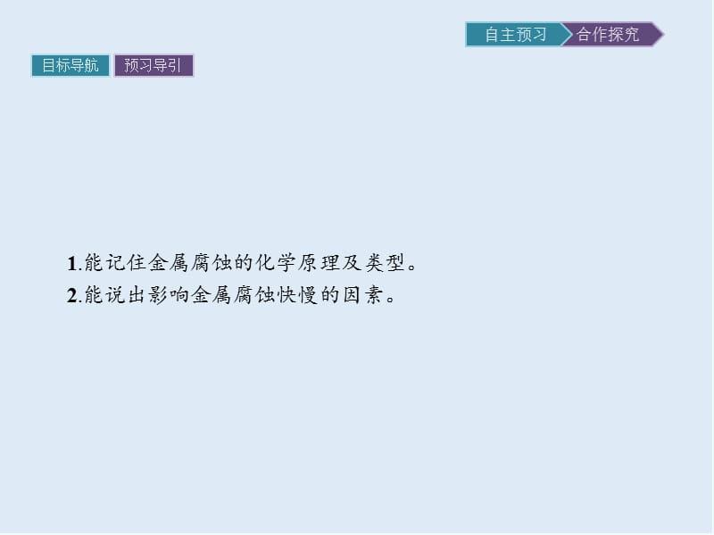 2019-2020学年化学高中人教版选修1课件：第三章　第二节　第一课时　金属的腐蚀 .pptx_第3页