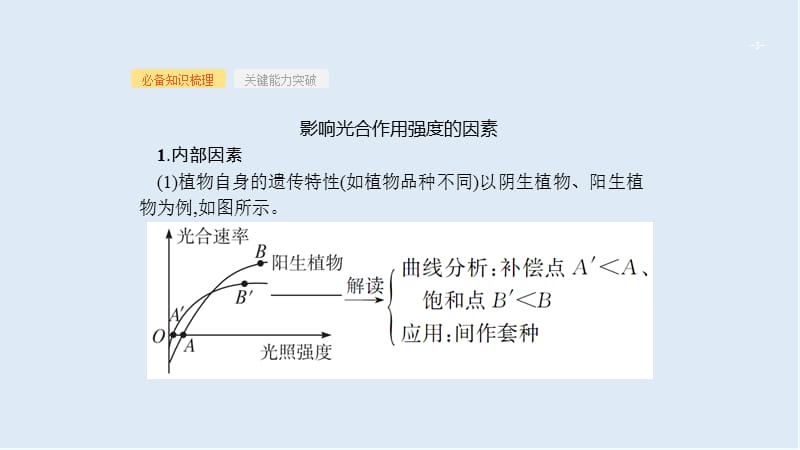 2020届高考生物二轮复习课件：第3单元细胞的能量供应和利用11影响光合作用的因素及应用 .ppt_第3页