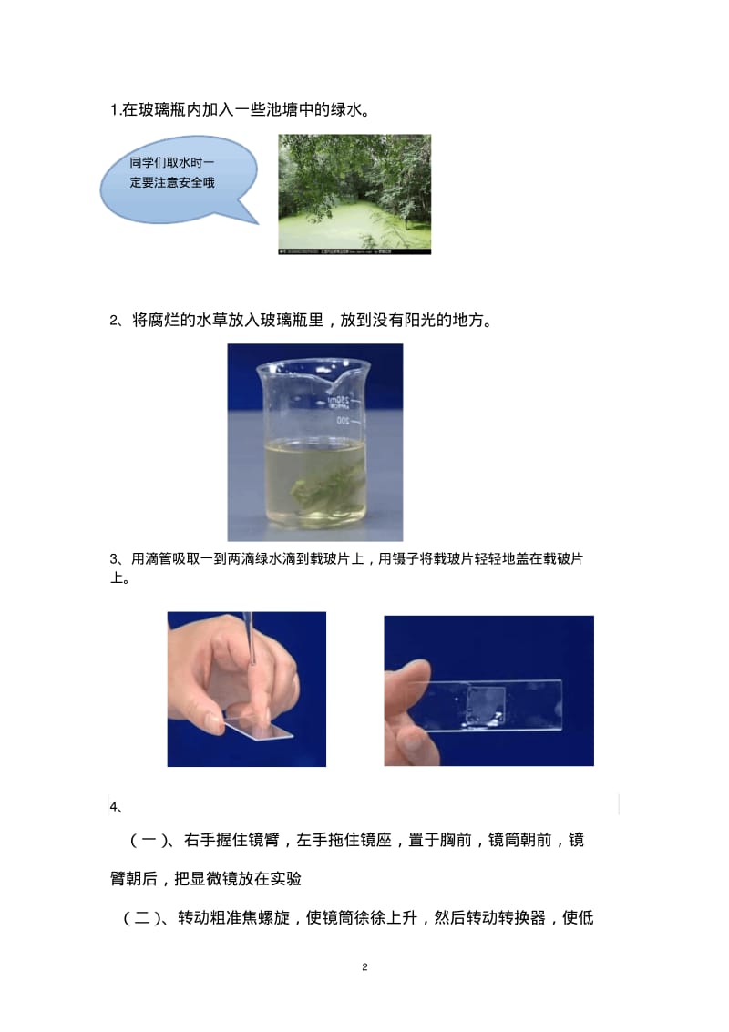 小学科学实验1、观察水滴里的微生物.pdf_第2页