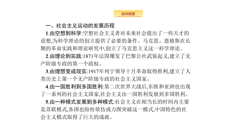 2020版新设计历史人教版大一轮复习课件：第四单元 科学社会主义的理论和实践及现代中国的政治建设与祖国统一 单元整合4 .pdf_第3页