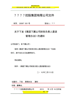 集团所属子公司财务负责人委派管理办法.pdf