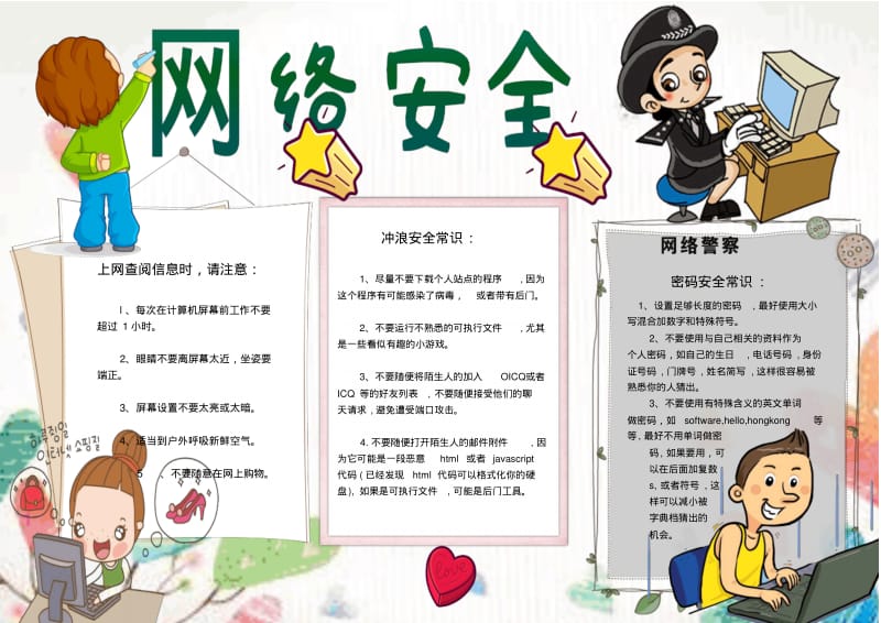 网络安全小报电子小报手抄报word小报(4).pdf_第1页