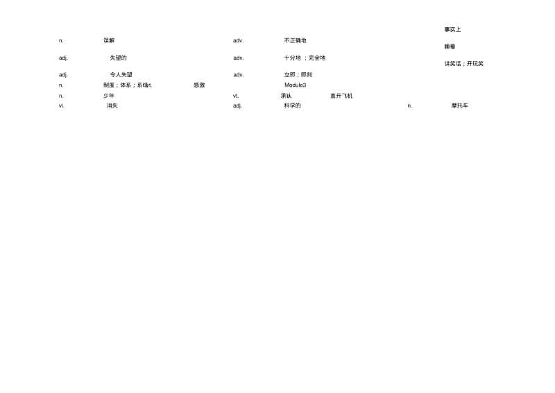 高中英语外研版必修一单词默写表.pdf_第2页