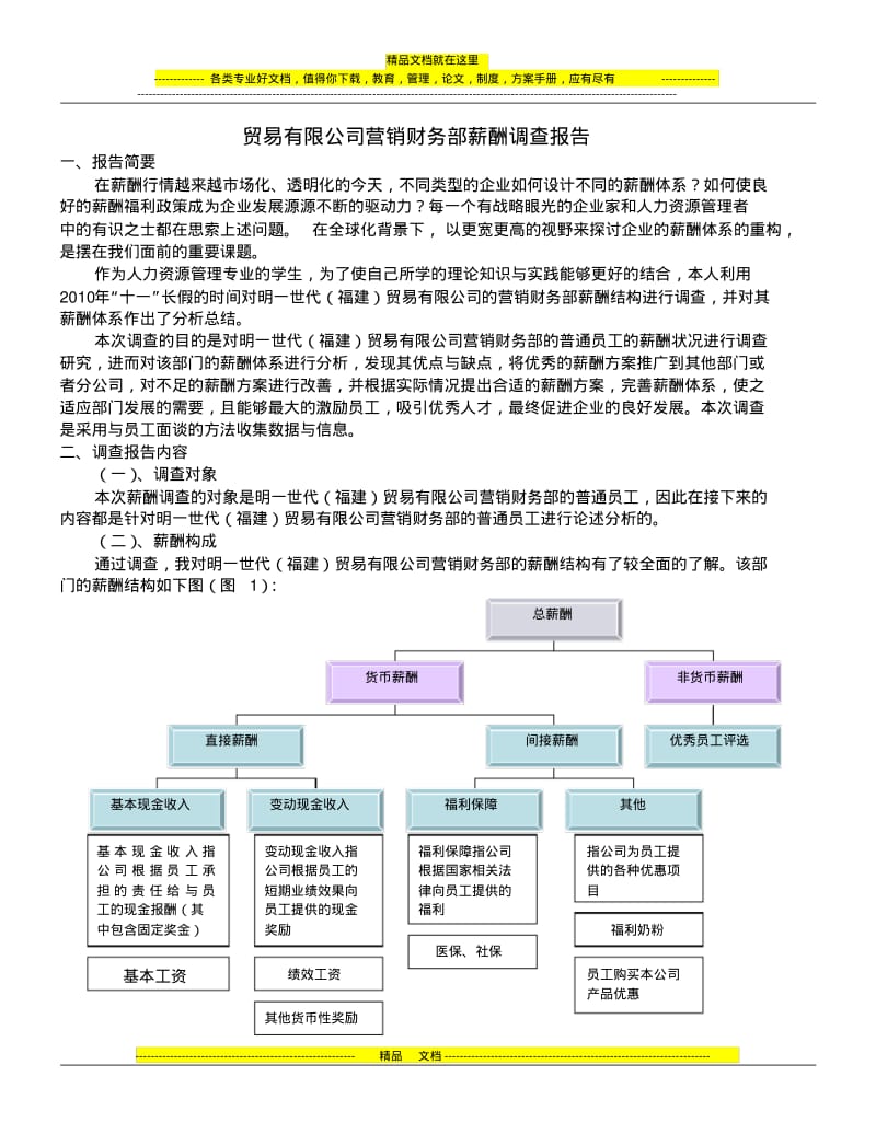 贸易公司薪酬调查报告.pdf_第1页