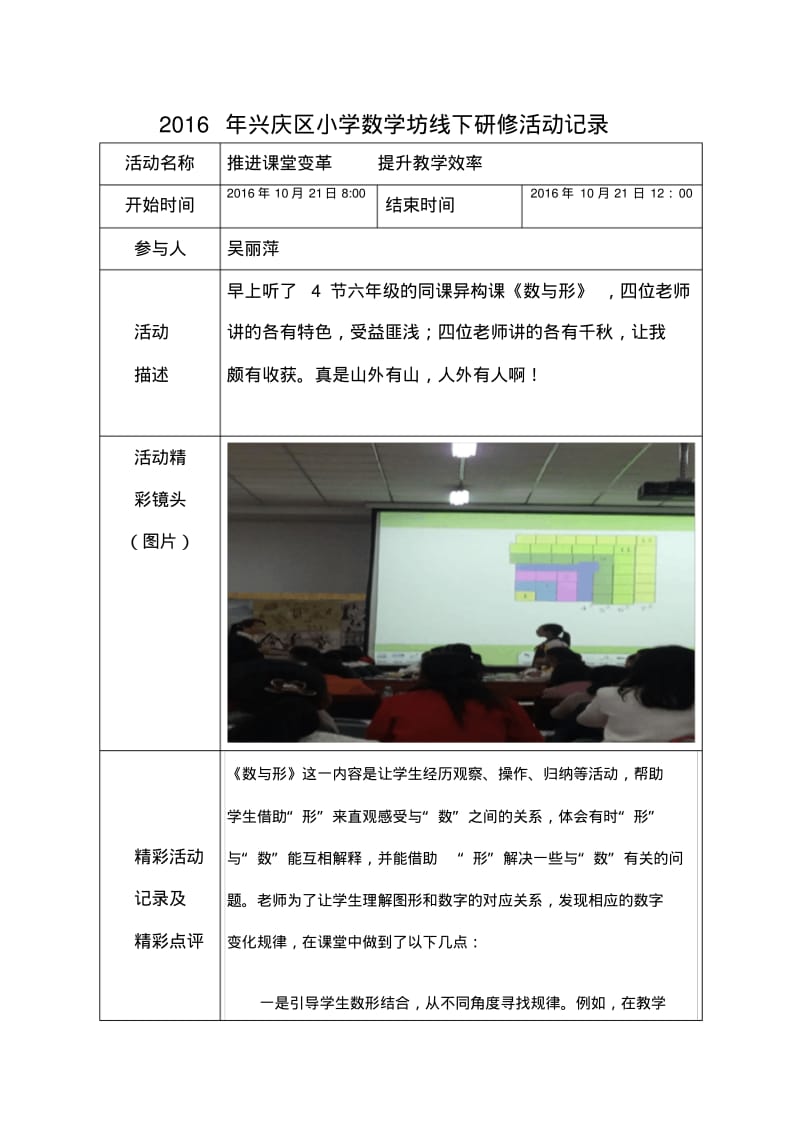 2016年兴庆区小学数学坊线下研修活动记录.pdf_第1页