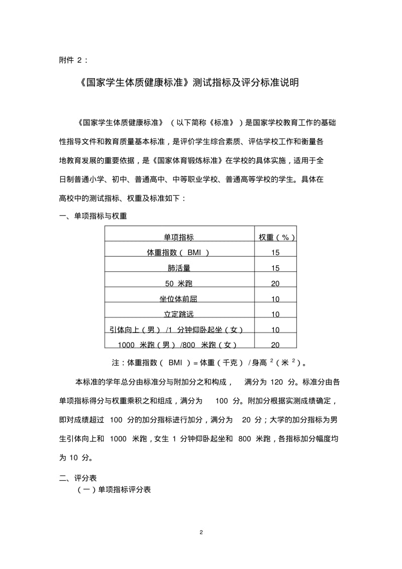 《国家学生体质健康标准》测试指标及评分标准说明.pdf_第2页