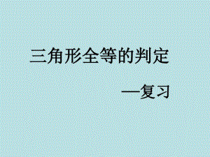 中考专题《三角形全等的判定》复习课件(共16张PPT).pdf