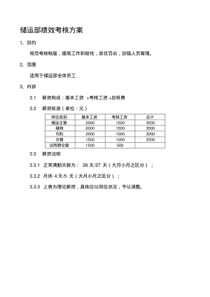 储运部考核方案..pdf