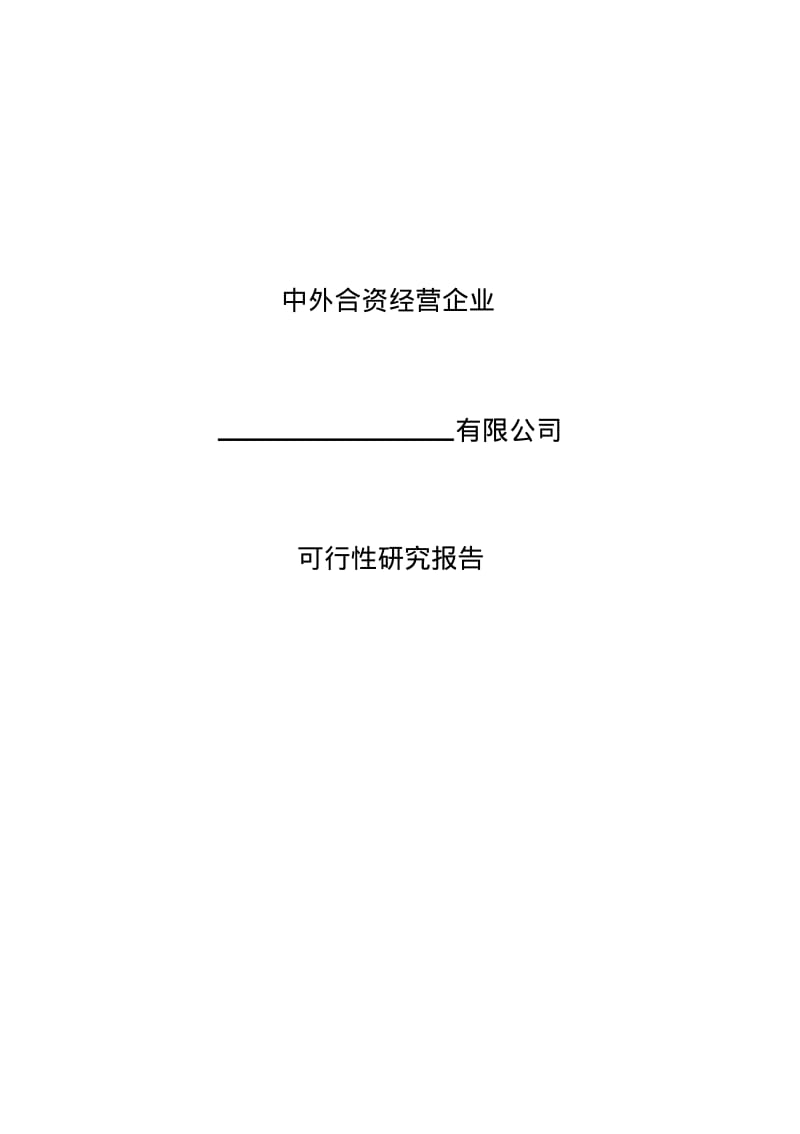 合资企业可行性研究报告.pdf_第2页