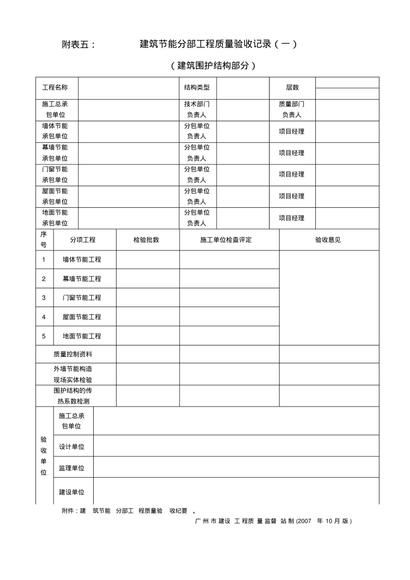 建筑节能分部工程质量验收记录及纪要(表格).pdf_第1页