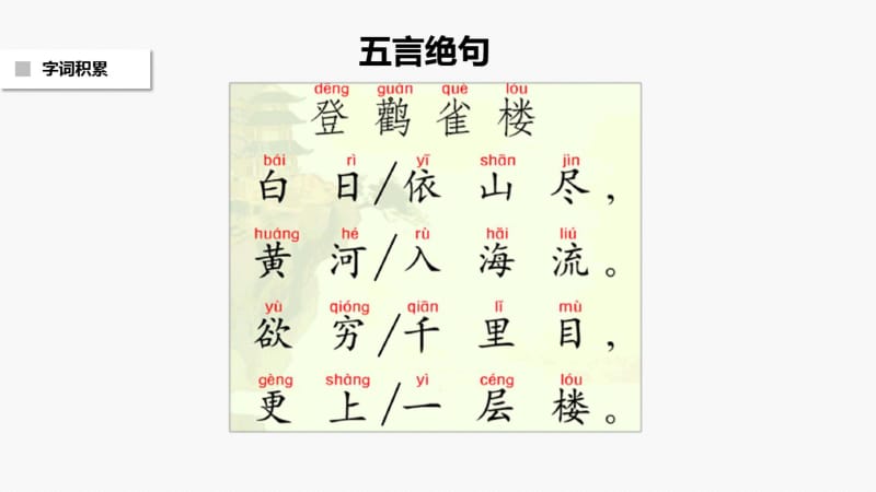 小学二年级语文上册《登鹳雀楼》课件(部编版).pdf_第3页