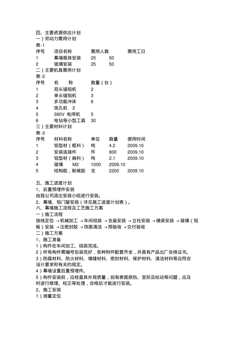 玻璃幕墙施工组织方案.pdf_第3页